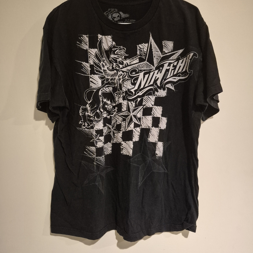 Edgy Black Graphic Tee